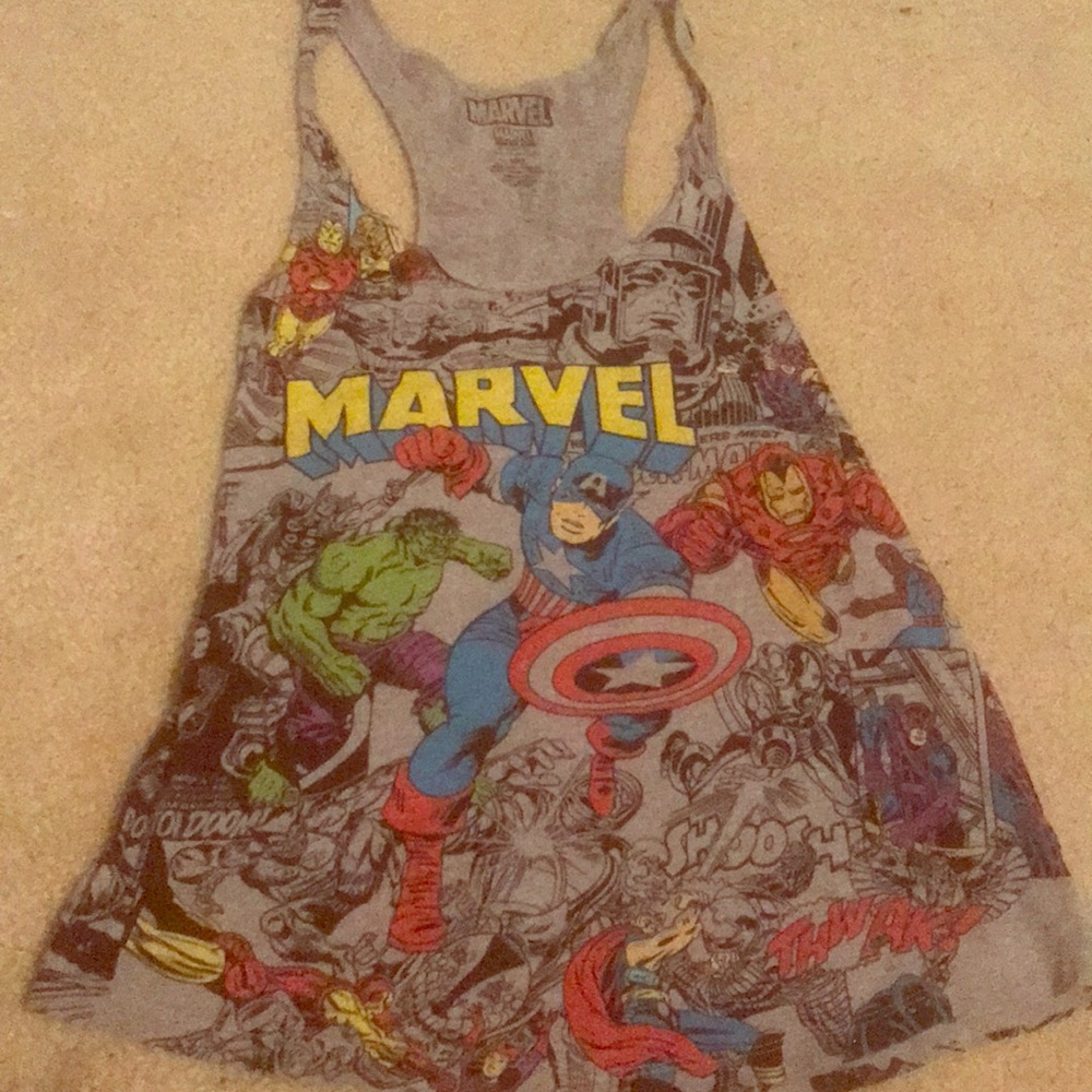 Marvel graphic tank top